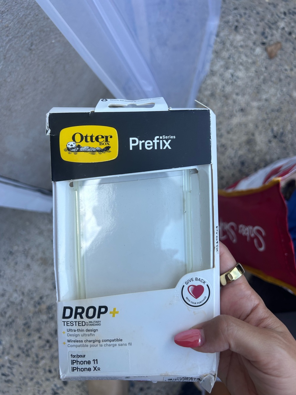 OtterBox Prefix Series Clear/White Phone Case with Branded Box